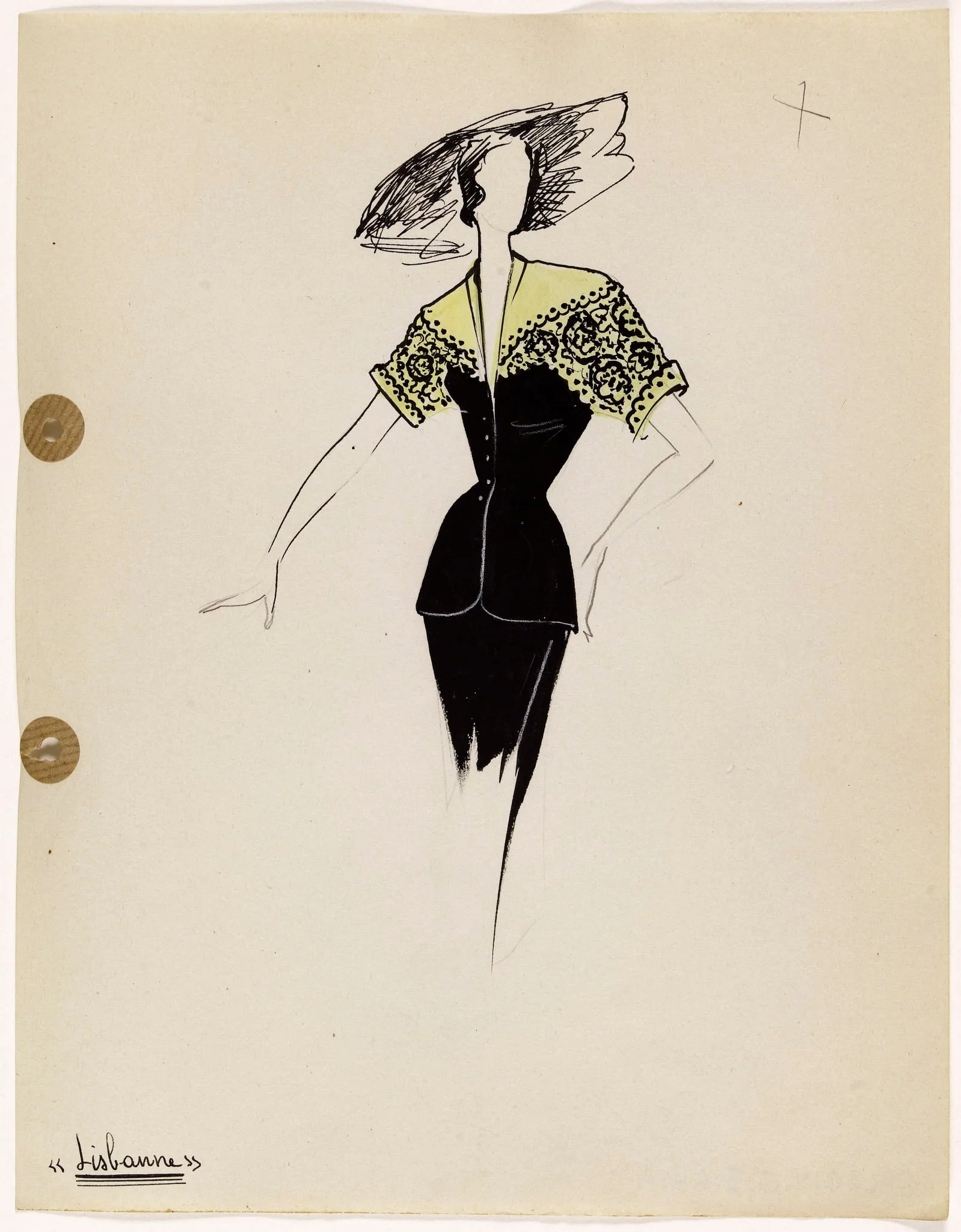 'Lisbonne', by Marie-Louise Carven, 1949