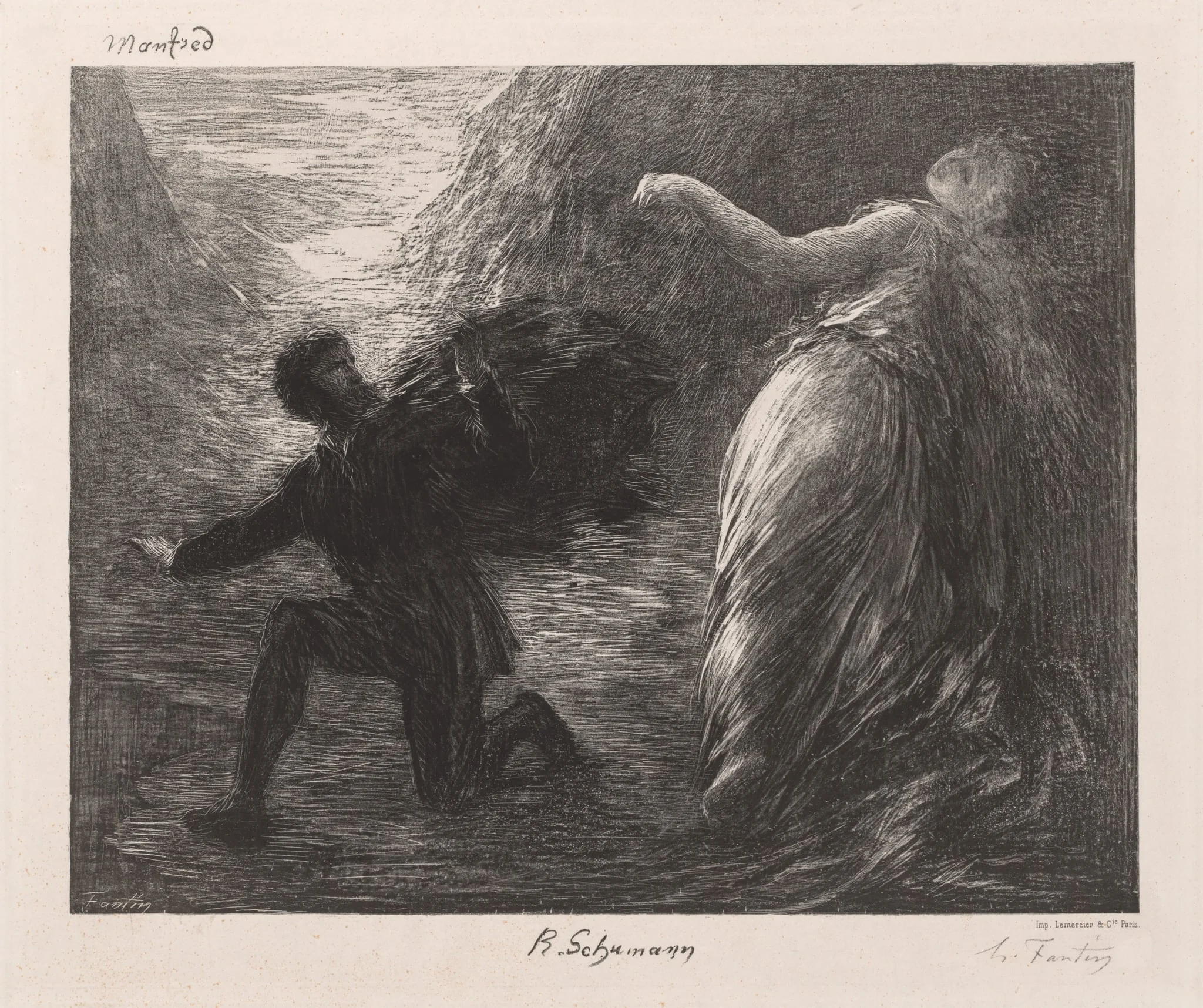 Manfred and Astarté, by Henri Fantin-Latour, 1879