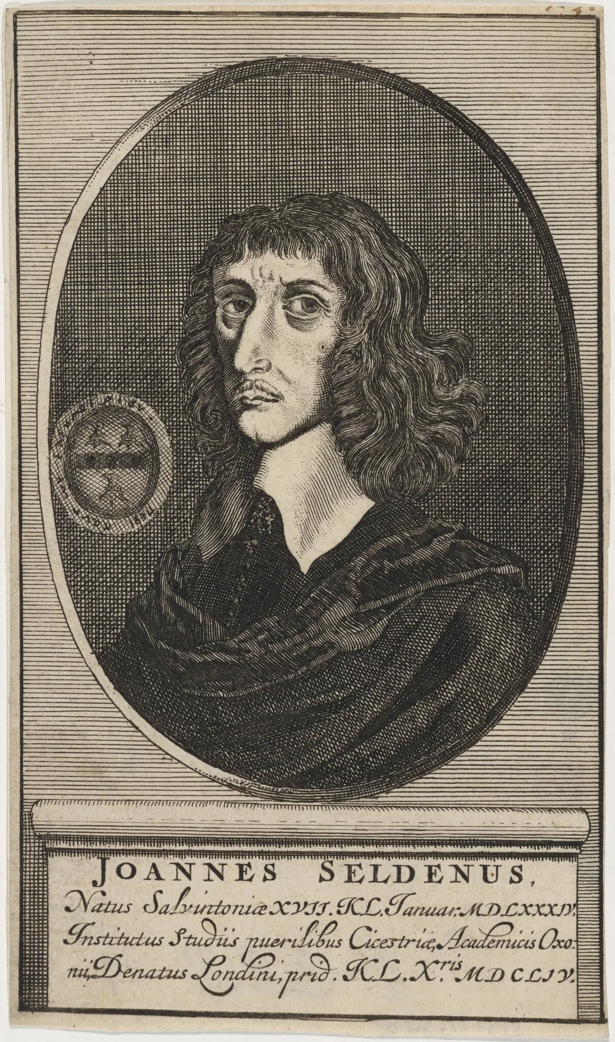 John Selden, by Unknown 19th Century, ink, 1850