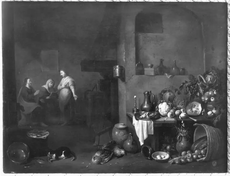 Christ in the house of Martha and Mary