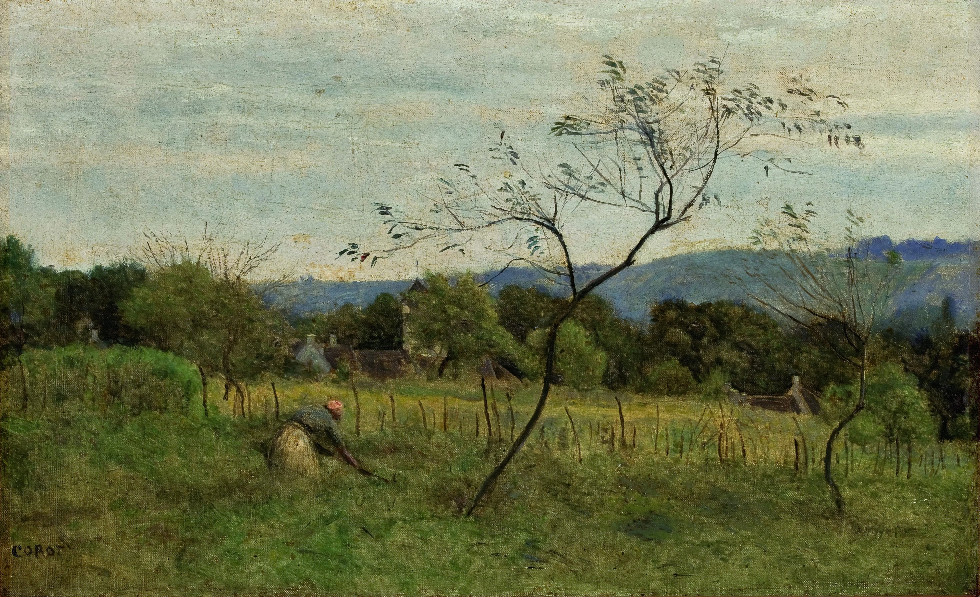 Landscape with Peasant Girl