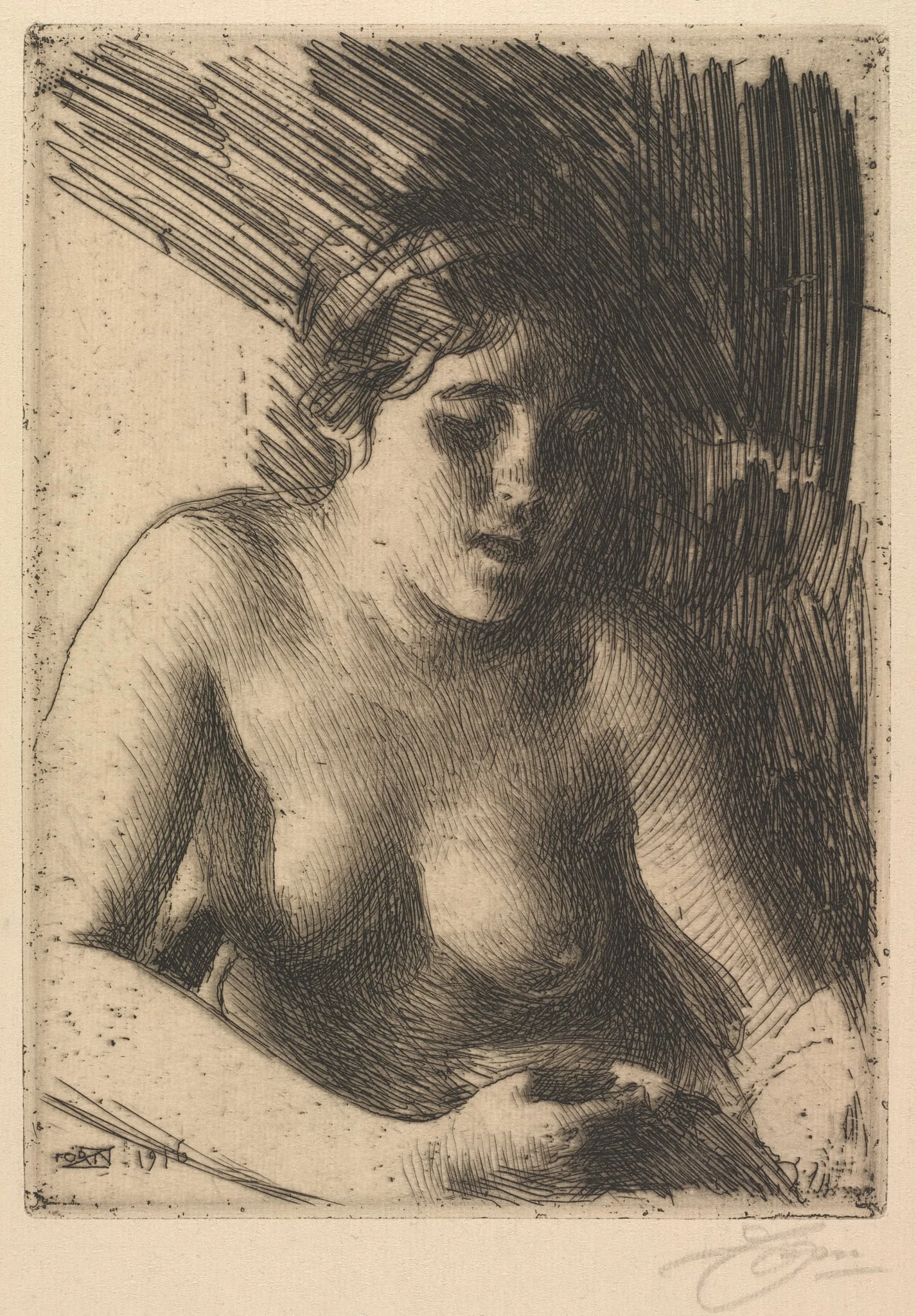 Bust, by Anders Zorn, 1916