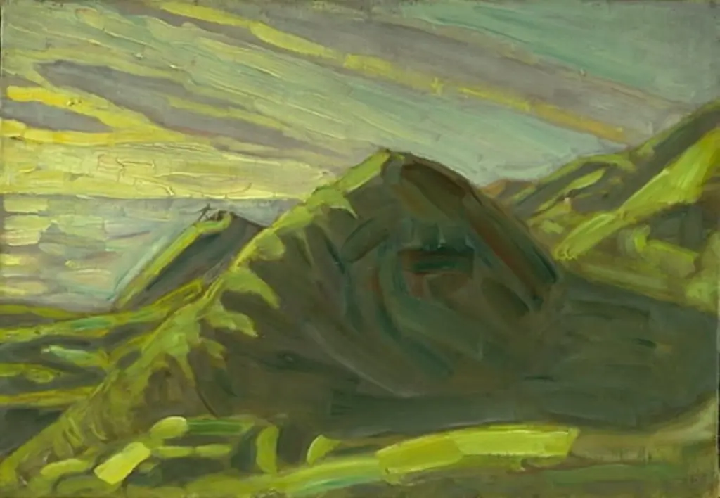 Cliffs at Røsnæs. Evening
