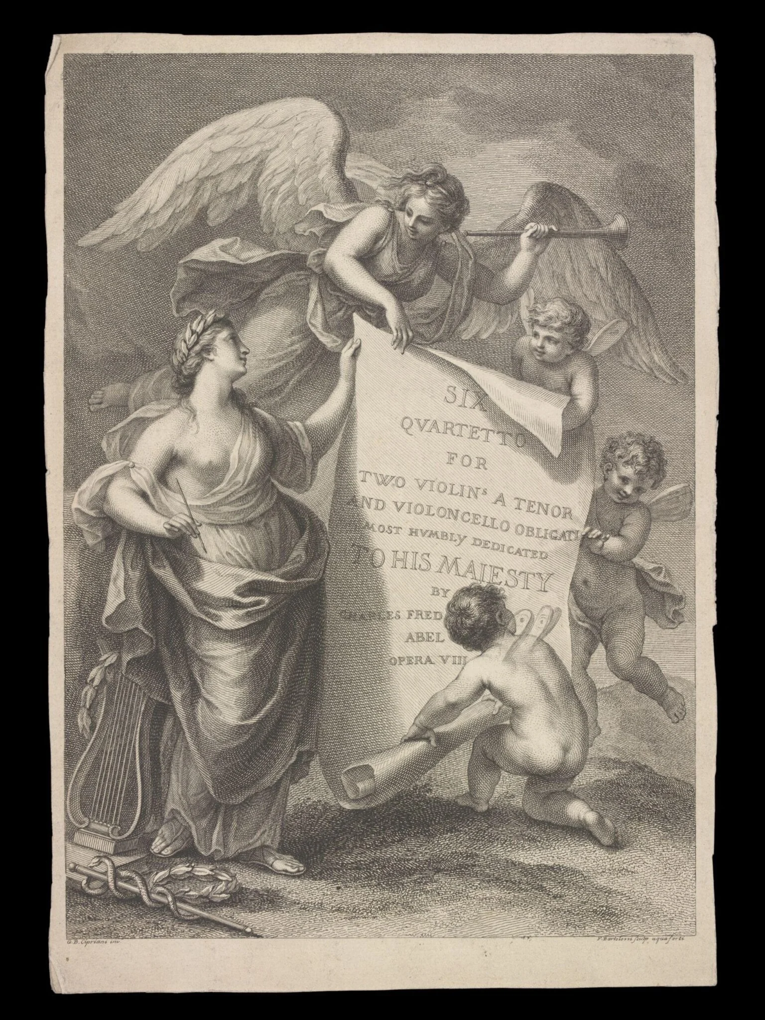 H Beard Print Collection, by Francesco Bartolozzi, 1750