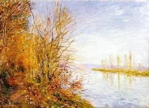 Chemin de By au bois des Roches-Courtaut, été de la St Martin, by Alfred Sisley, oil, 1891