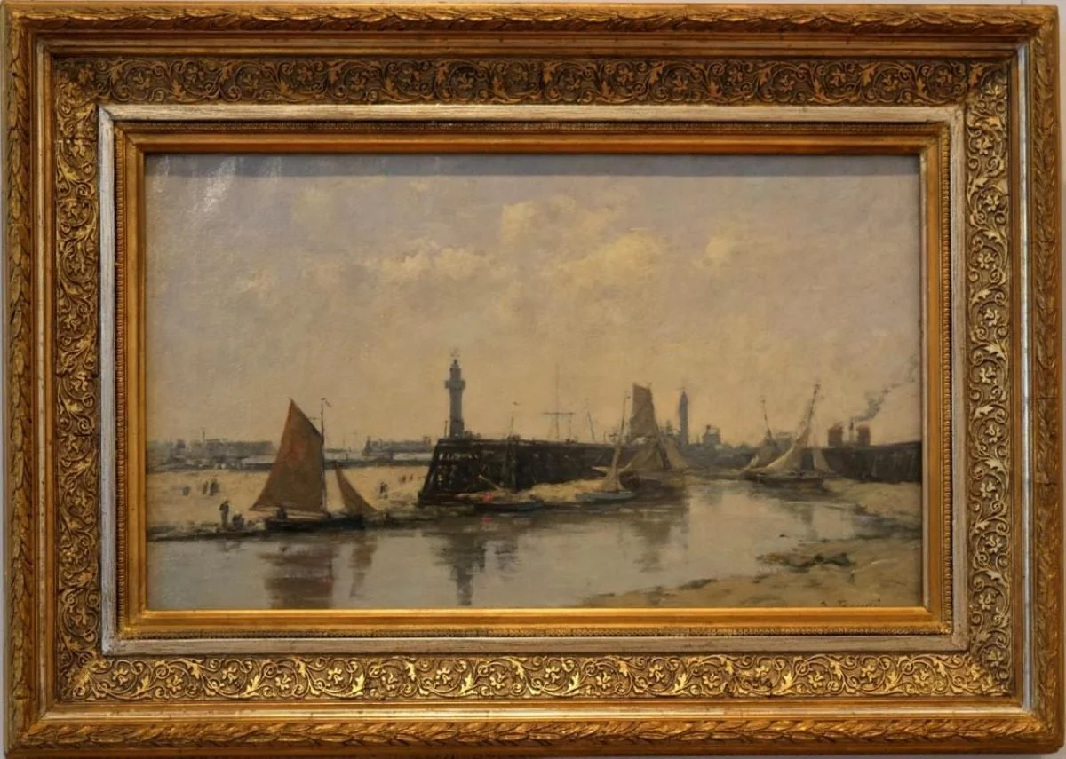 Portul Trouville, by Eugène Louis Boudin