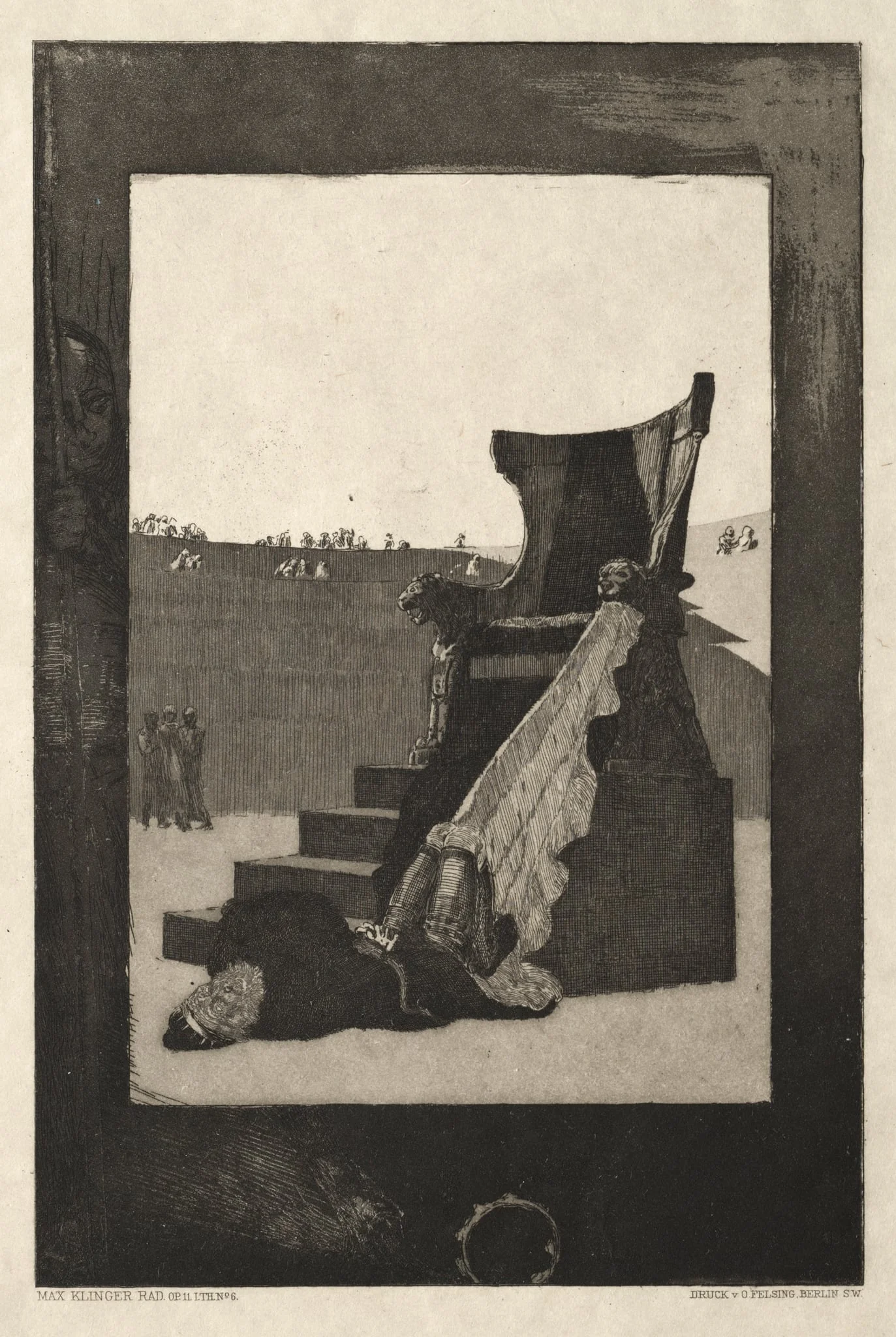 Vom Tode I, (Opus II, 1889) No. 6, by Max Klinger, 1889