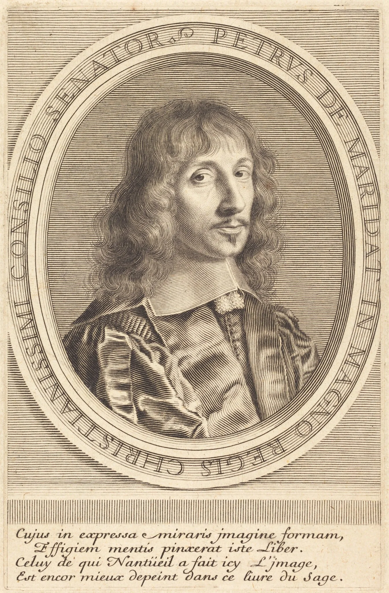 Pierre de Maridat, by Robert Nanteuil, ink, 1653
