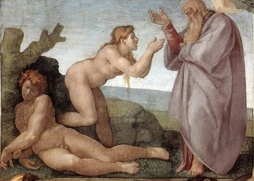 The Creation of Eve, by Michelangelo, fresco, 1511