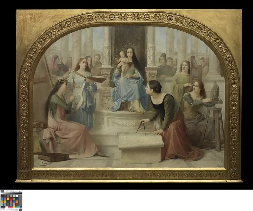 The Virgin inspires the Arts