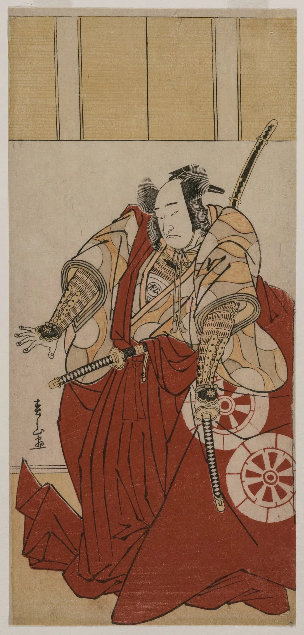 Onoe Matsusuke as Usui Sadamitsu, by Katsukawa Shunzan, 1781