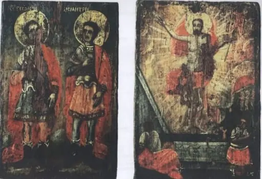 Invierea lui Iisus Hristos; Sfânții Gheorghe și Dimitrie Sfânții Gheorghe și Dimitrie