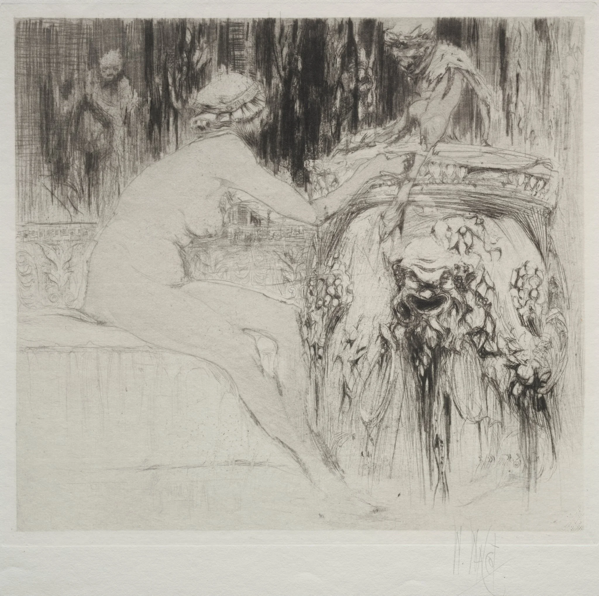 The Bacchante and the Young Faun, by William Walcot, 1911