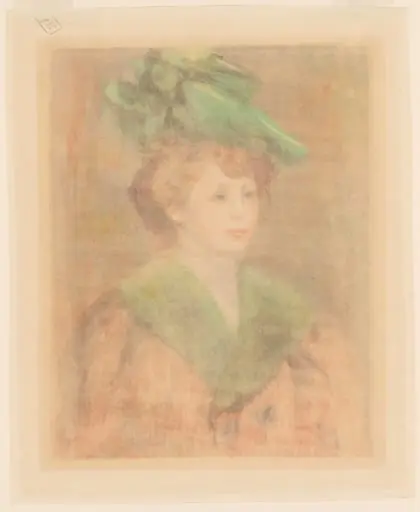 Lady with Green Hat (Mlle. Dieterle?)
