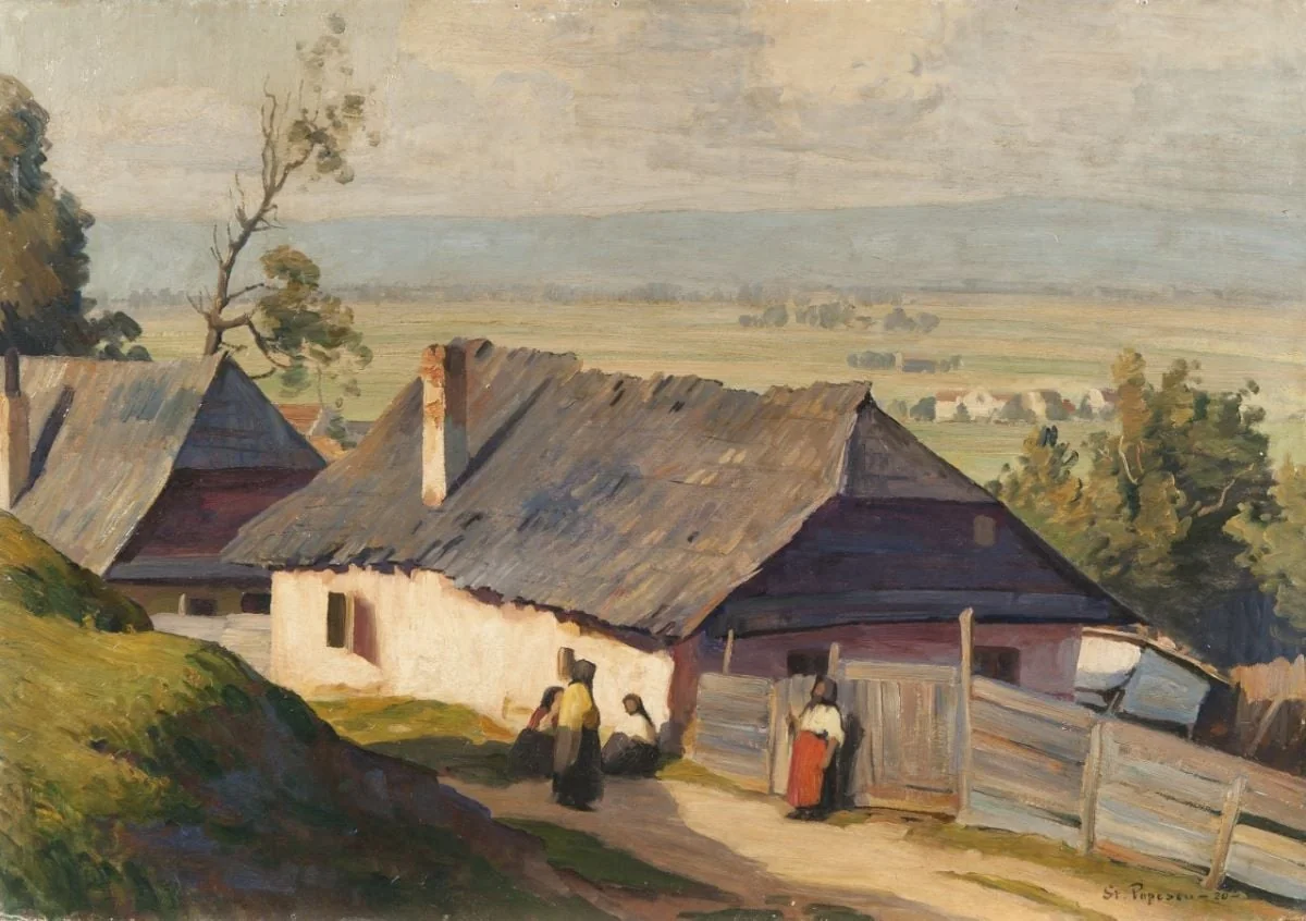 Peisaj din Răducești, by Ștefan Popescu, 1920