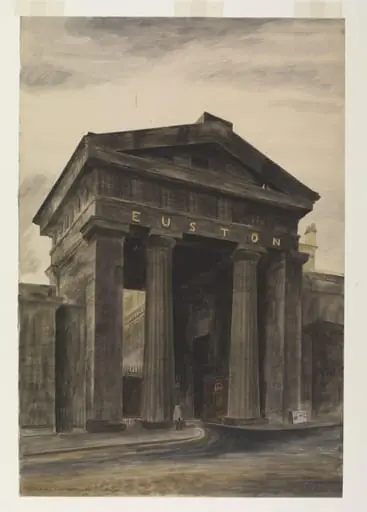 Doric arch, Euston Station, London, NW1