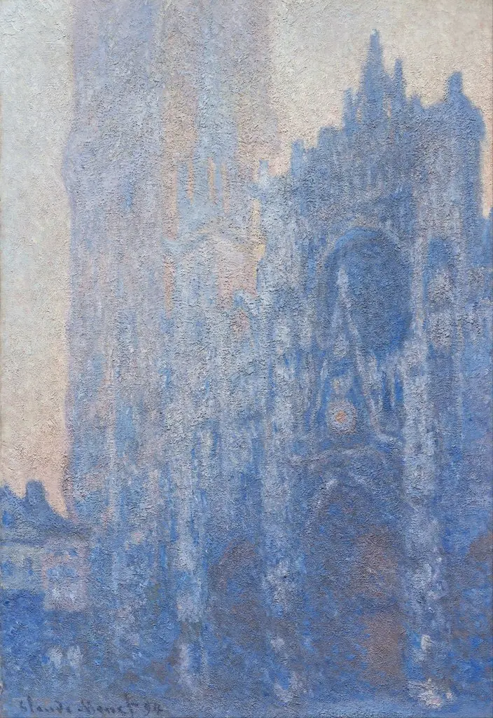 Rouen Cathedral, Portal and Tower d'Albane, Dawn