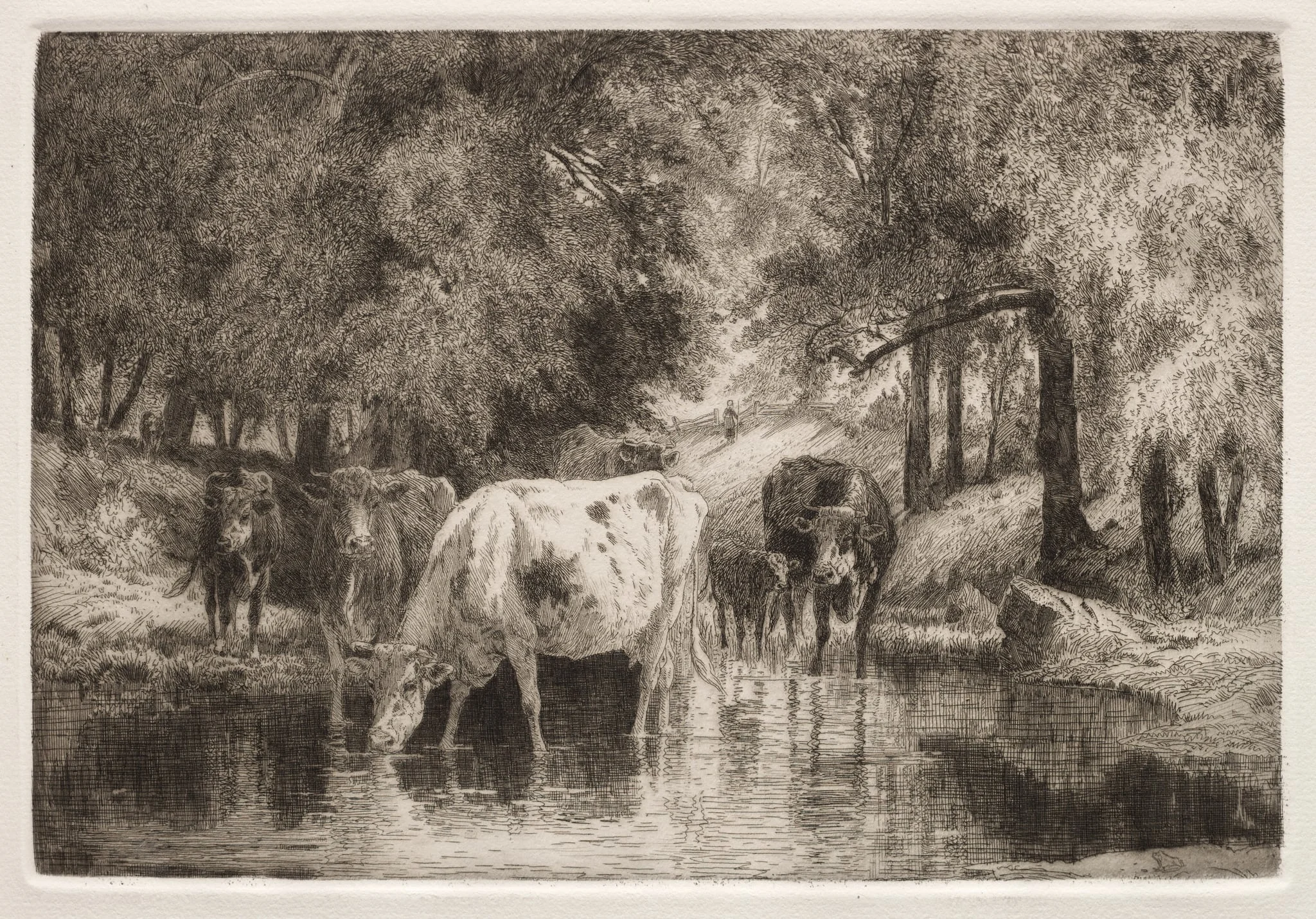 The Pool, by Peter Moran, 1887
