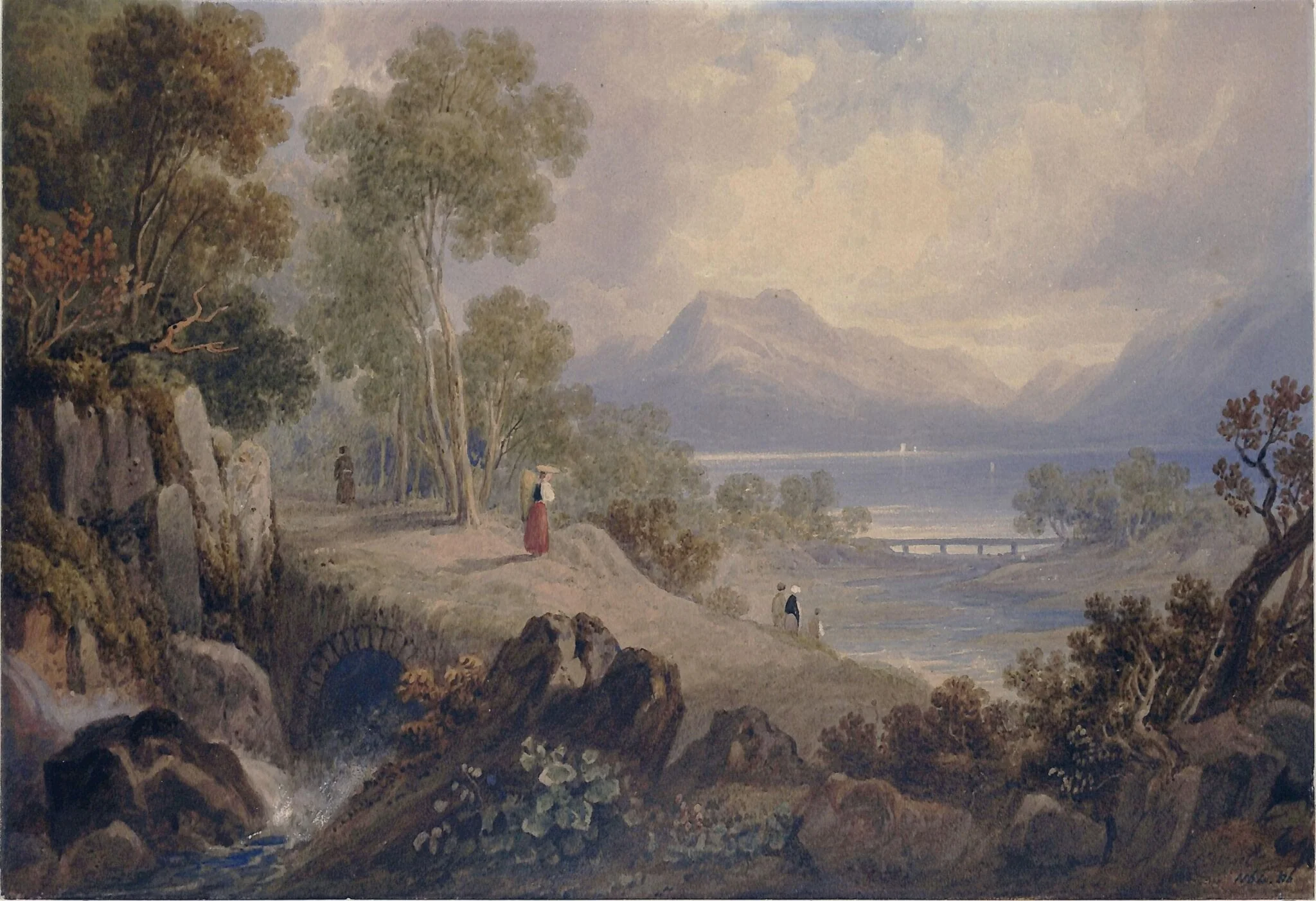 Lago Maggiore, by Henry Gastineau, watercolor, 1820