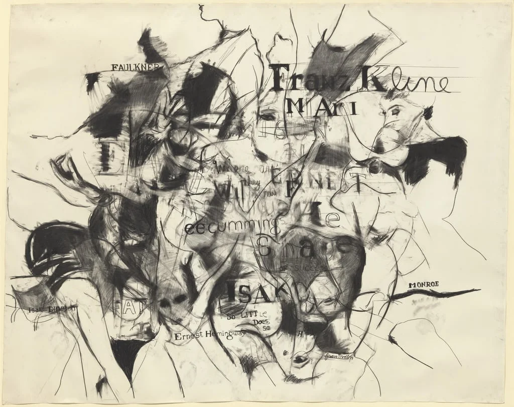 Untitled, by Jack Roth, chalk, 1962