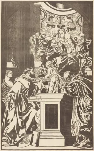 Holy Family and Four Saints