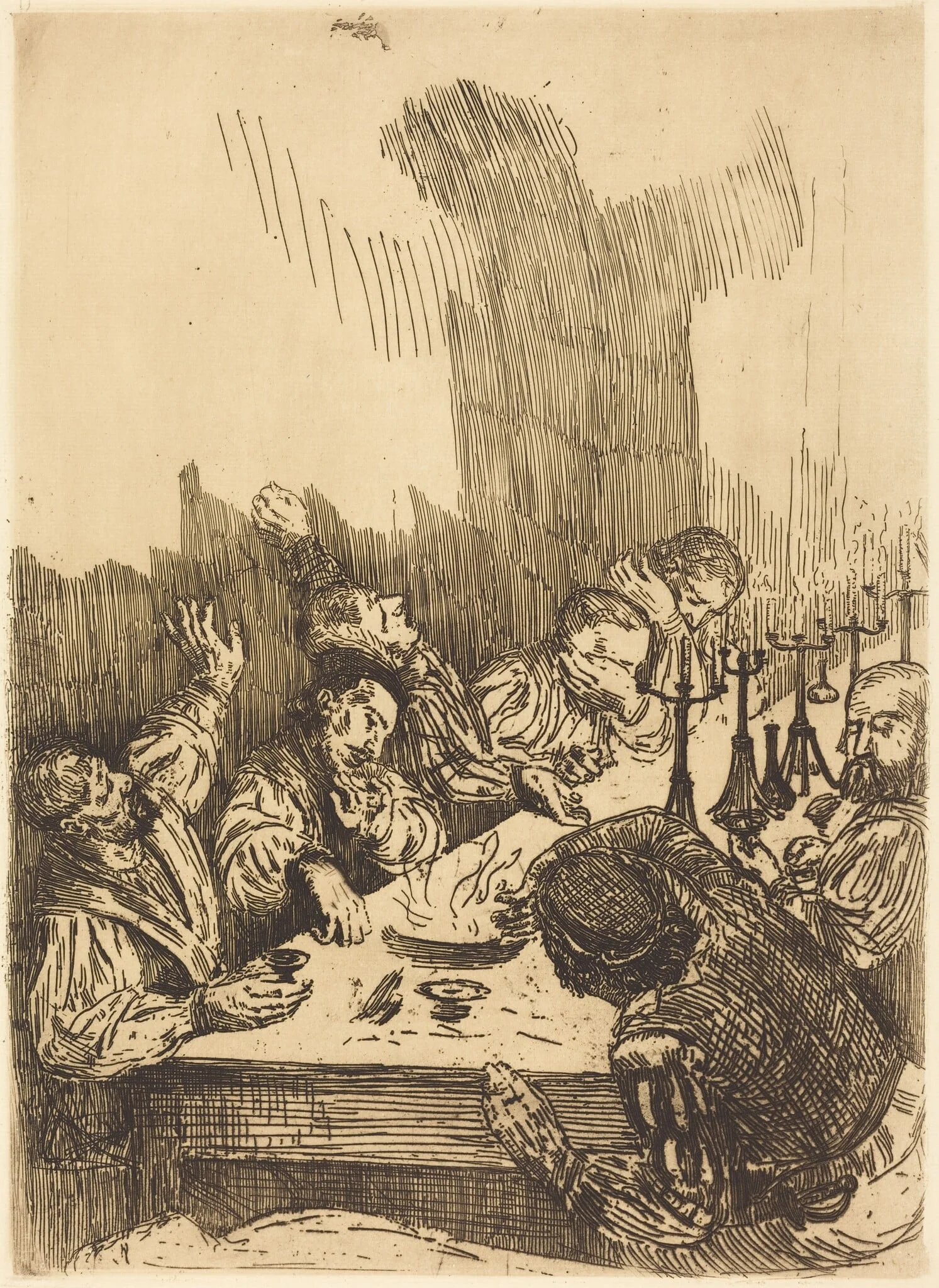Shadow (Ombre), by Alphonse Legros, ink, 1874