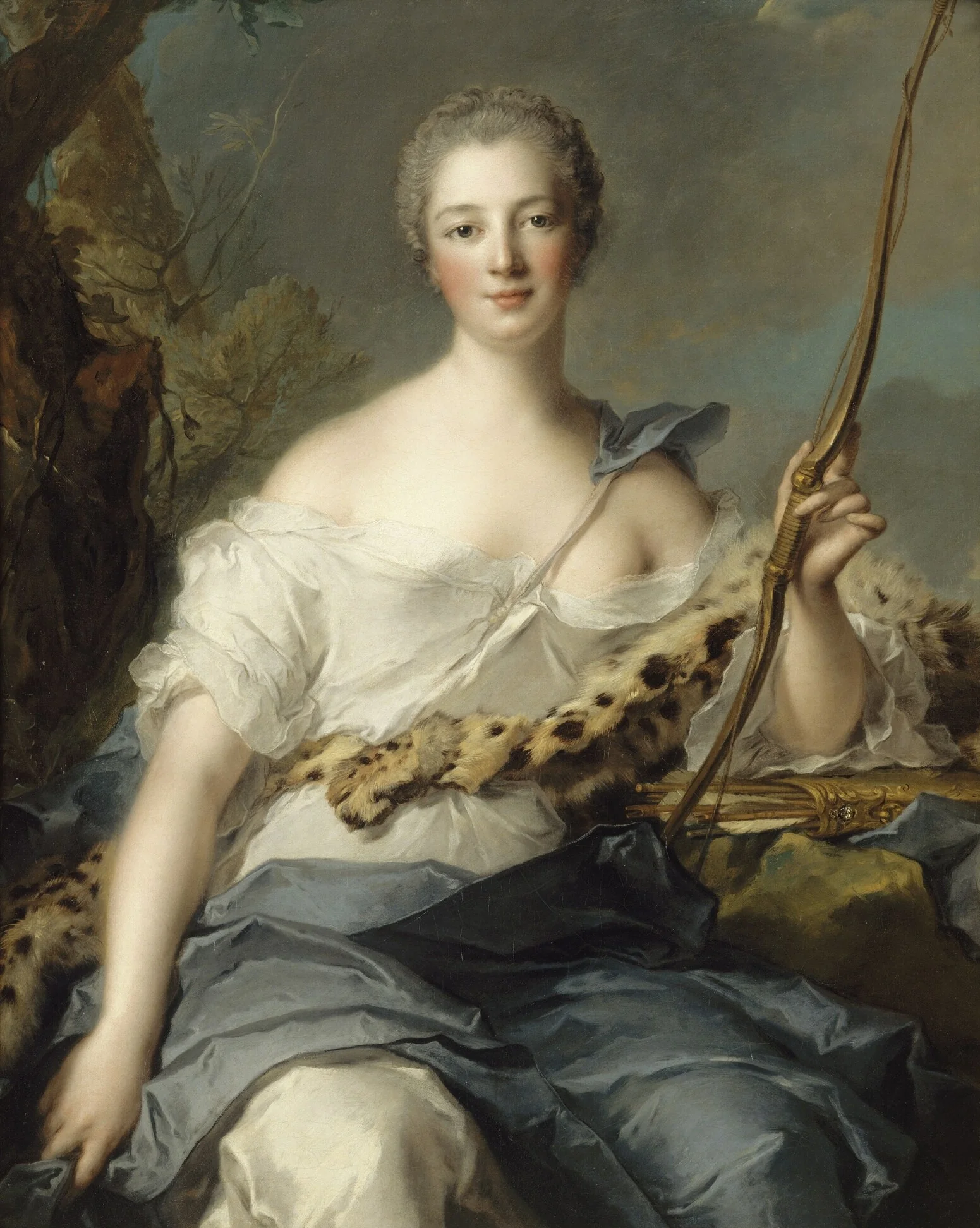 Jeanne-Antoinette Poisson, Marquise de Pompadour, by Jean-Marc Nattier, oil, 1746