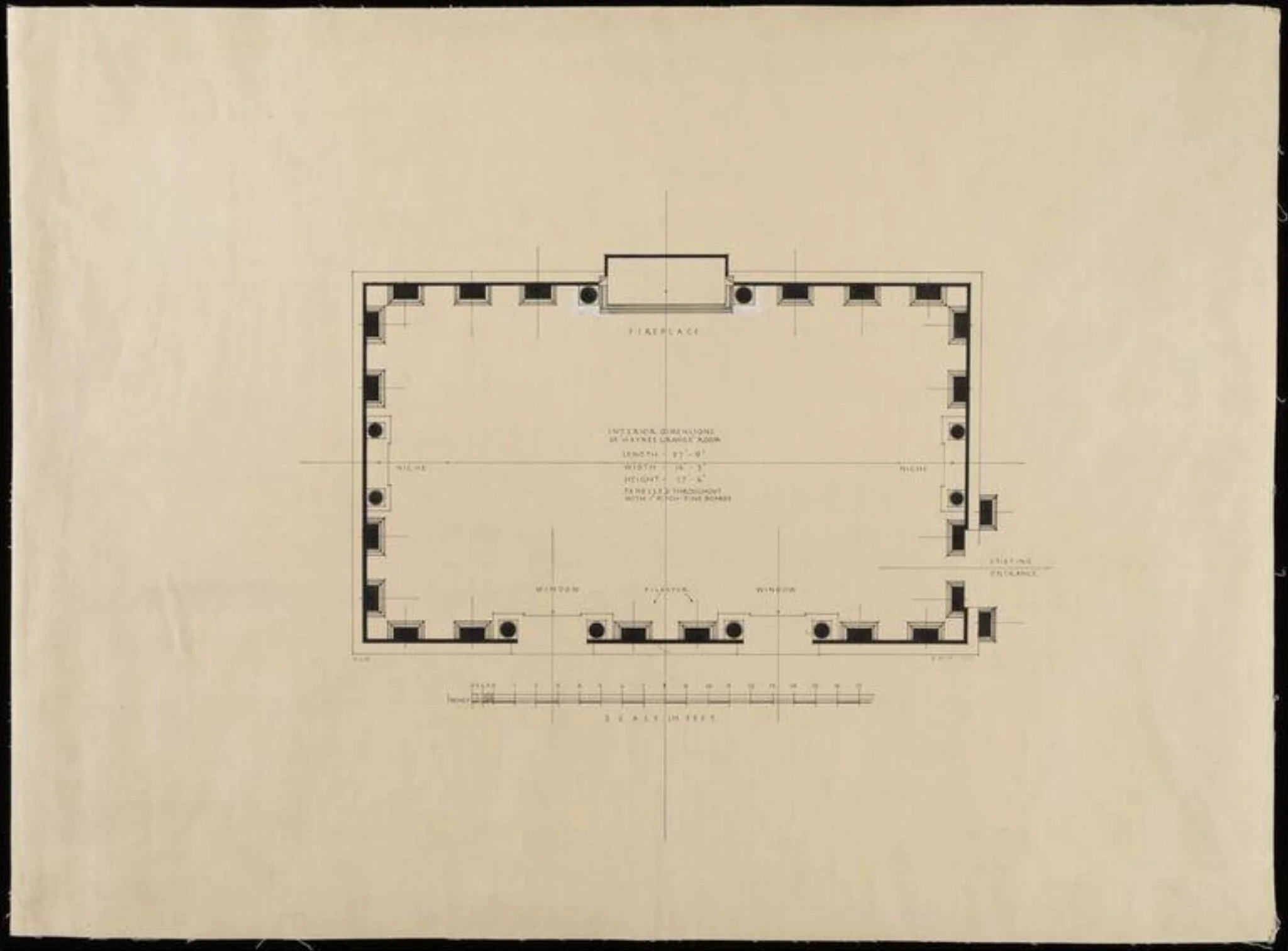 Plan of room.