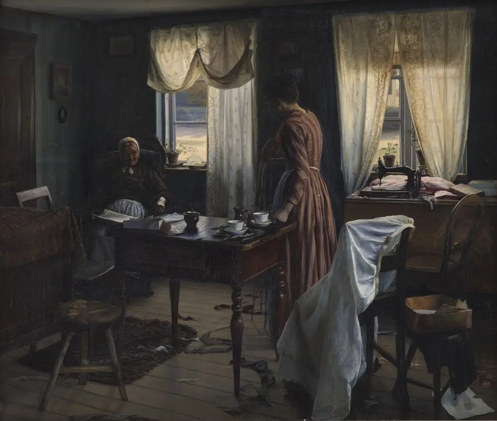 Interior with two Persons