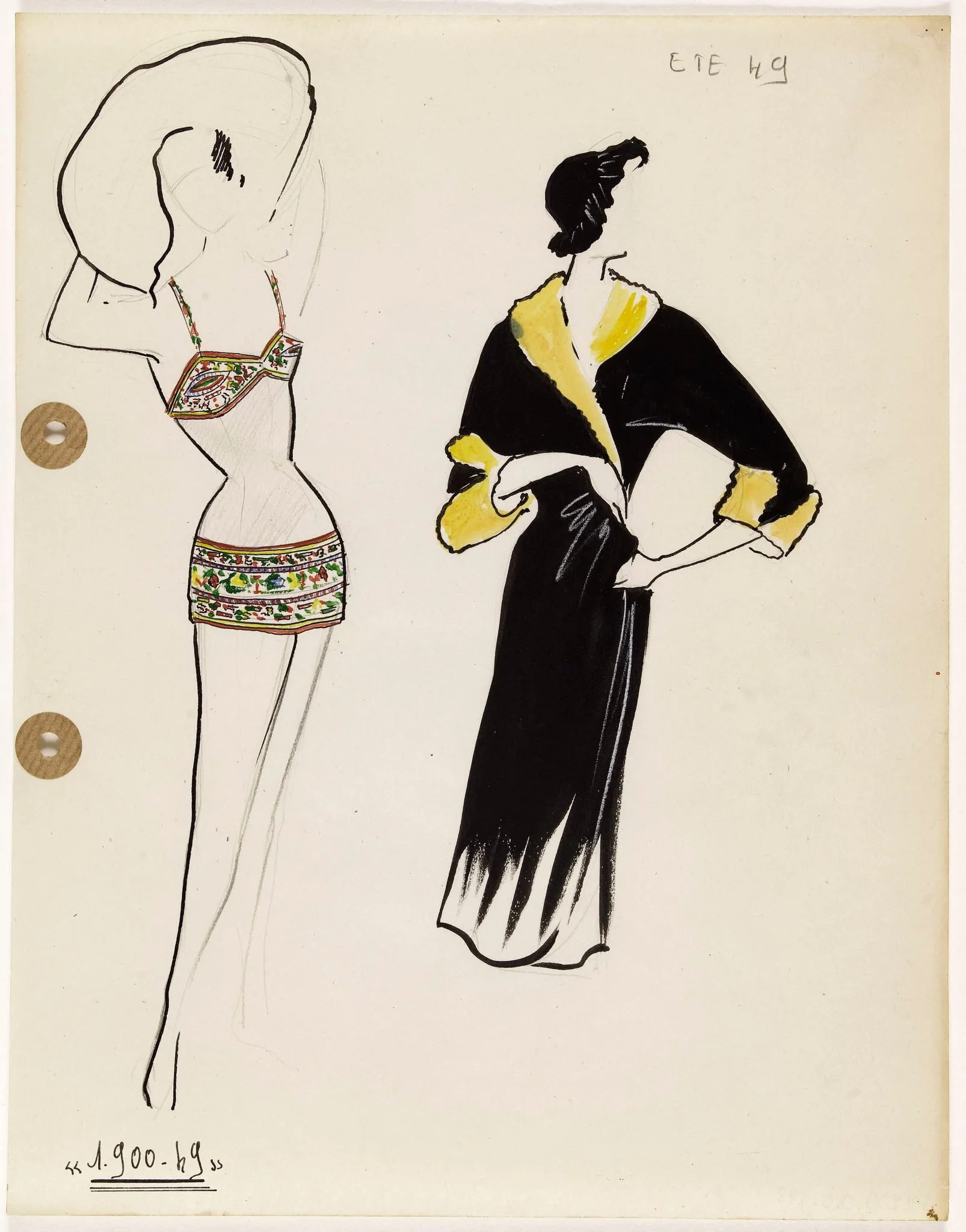 '1.900-49', by Carven, 1949