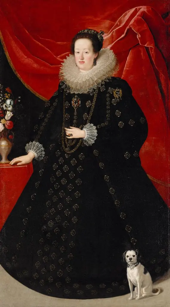 Portrait of Eleonore von Gonzaga (1598-1655), Empress in Black Dress