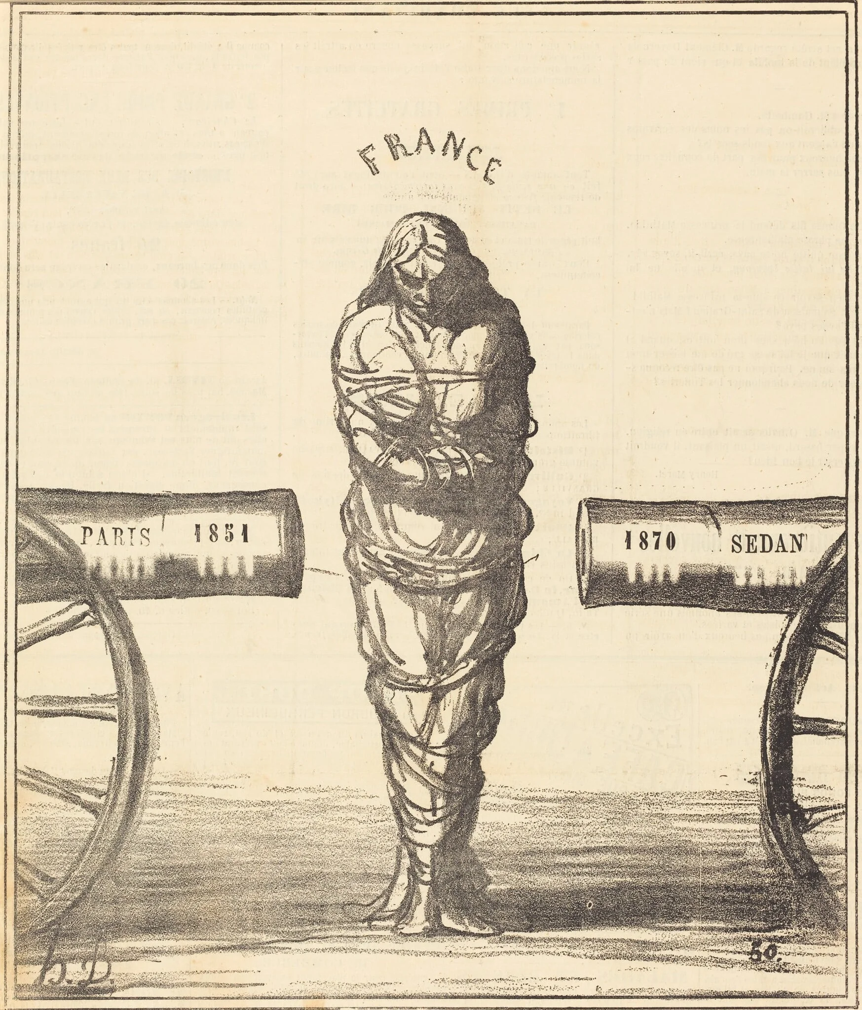 Histoire d'un règne, by Honoré Daumier, 1870