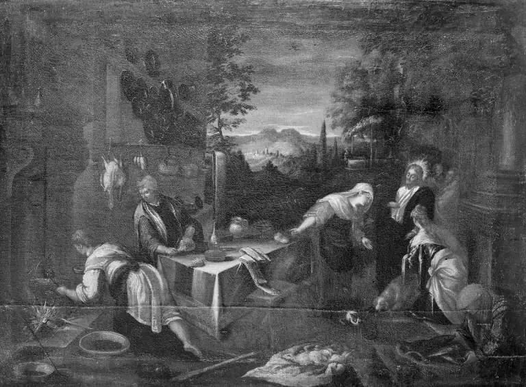 Christ with St Martha and the Virgin Mary