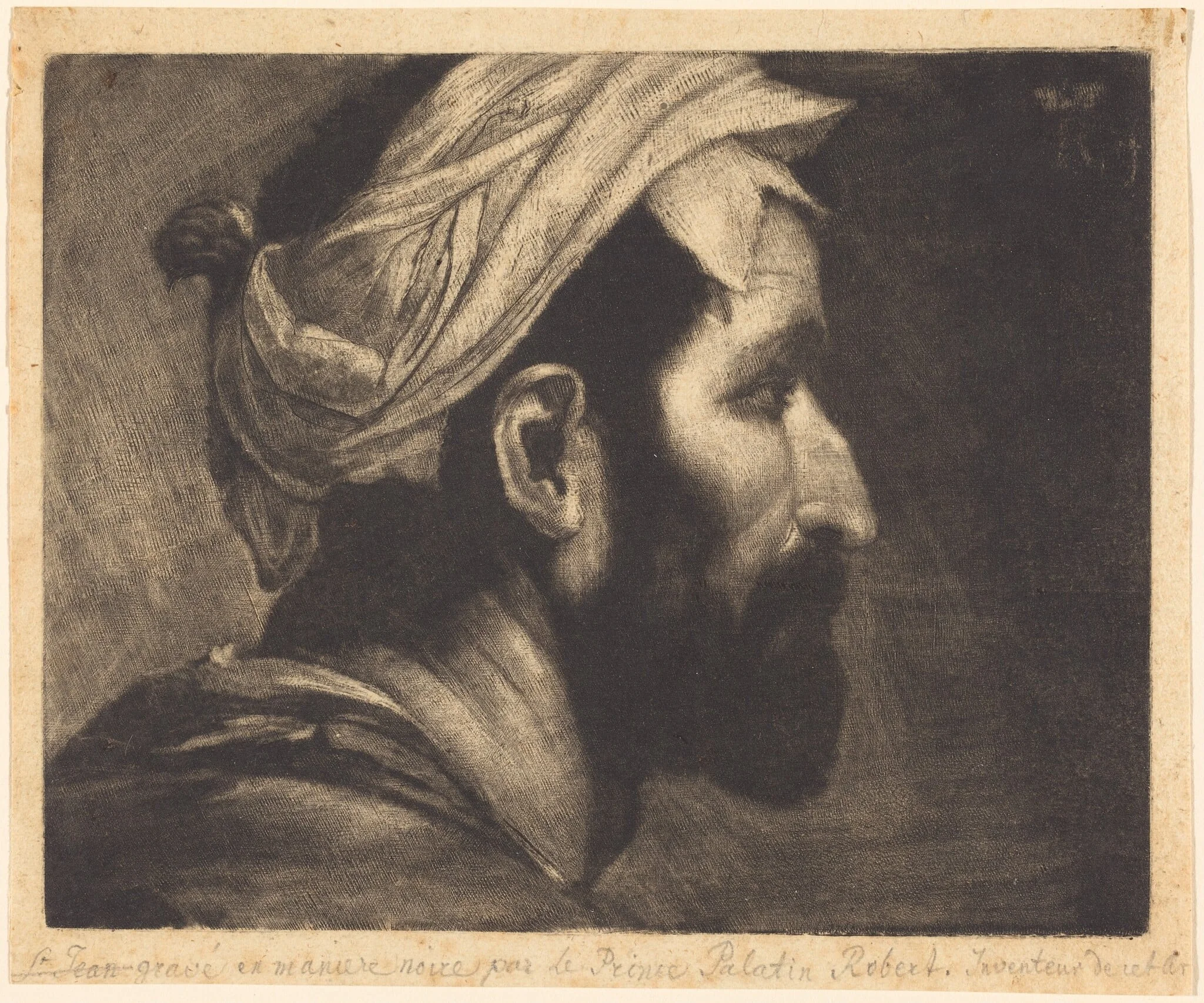 Head of the Executioner, by Prince Rupert of the Pfalz, ink, 1658