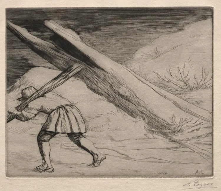 Winter (1st Plate), by Alphonse Legros, 1884