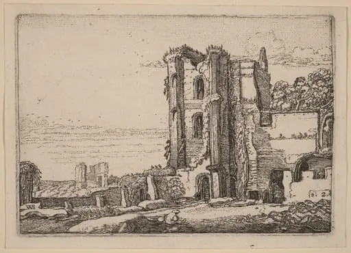 Ruined Tower Right of Center