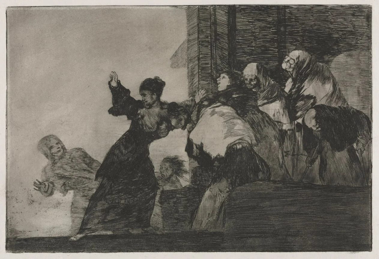 The Proverbs:  Poor Folly, by Francisco Goya, 1864
