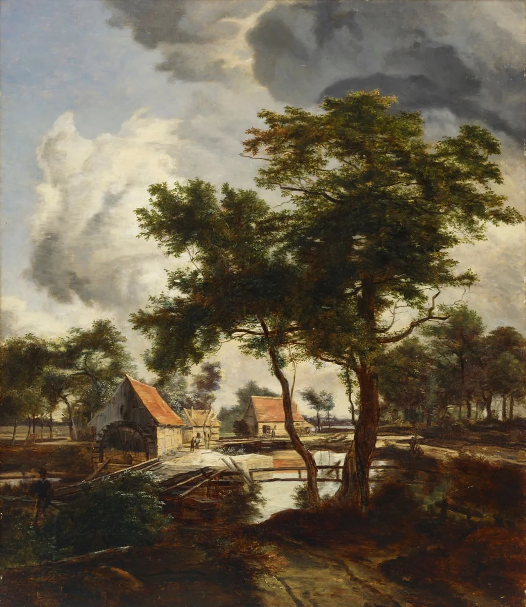Mylly, kopio Meindert Hobbeman mukaan, by Julia Stigzelius-de Cock, unspecified