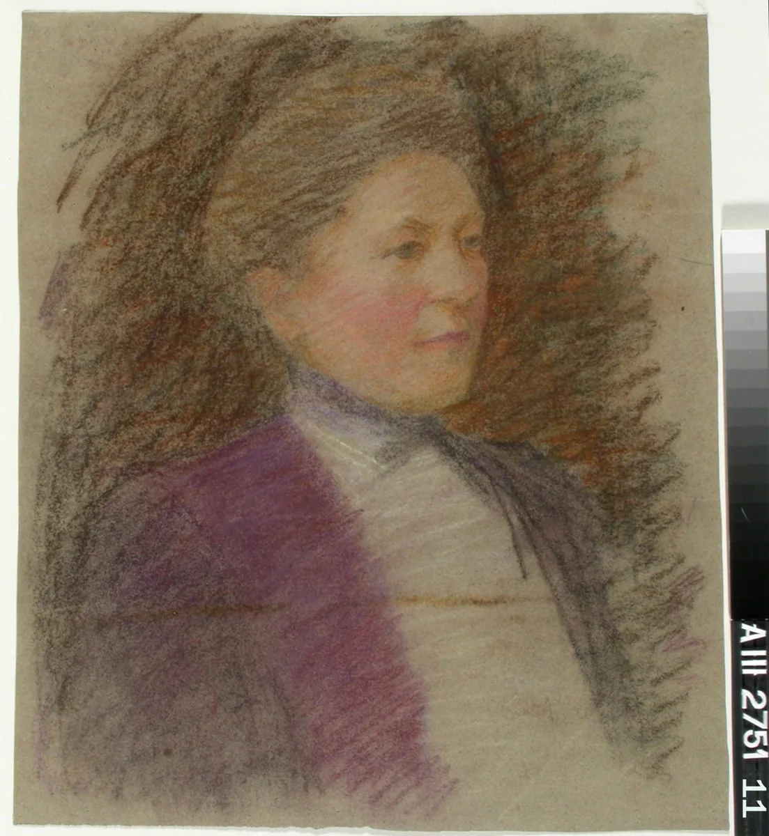 Neiti Anna Wiikin muotokuva, harjoitelma, by Maria Wiik