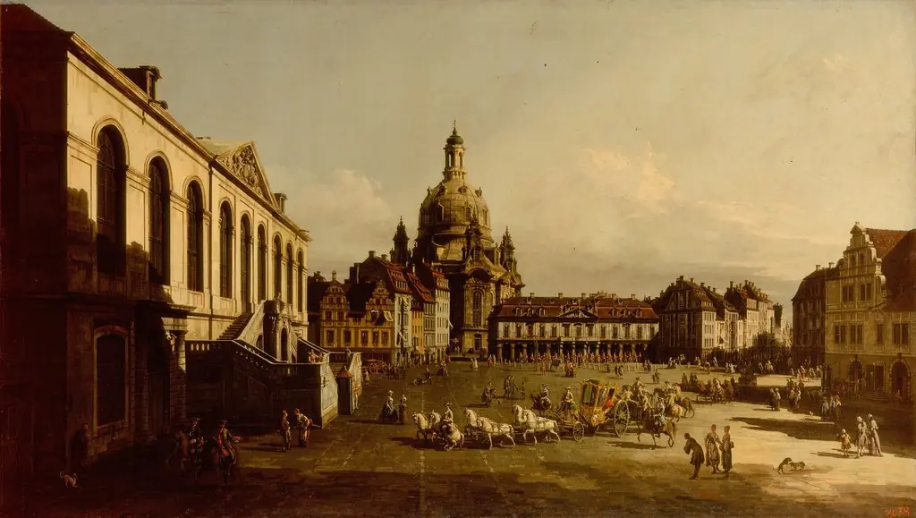 New Market Place in Dresden
