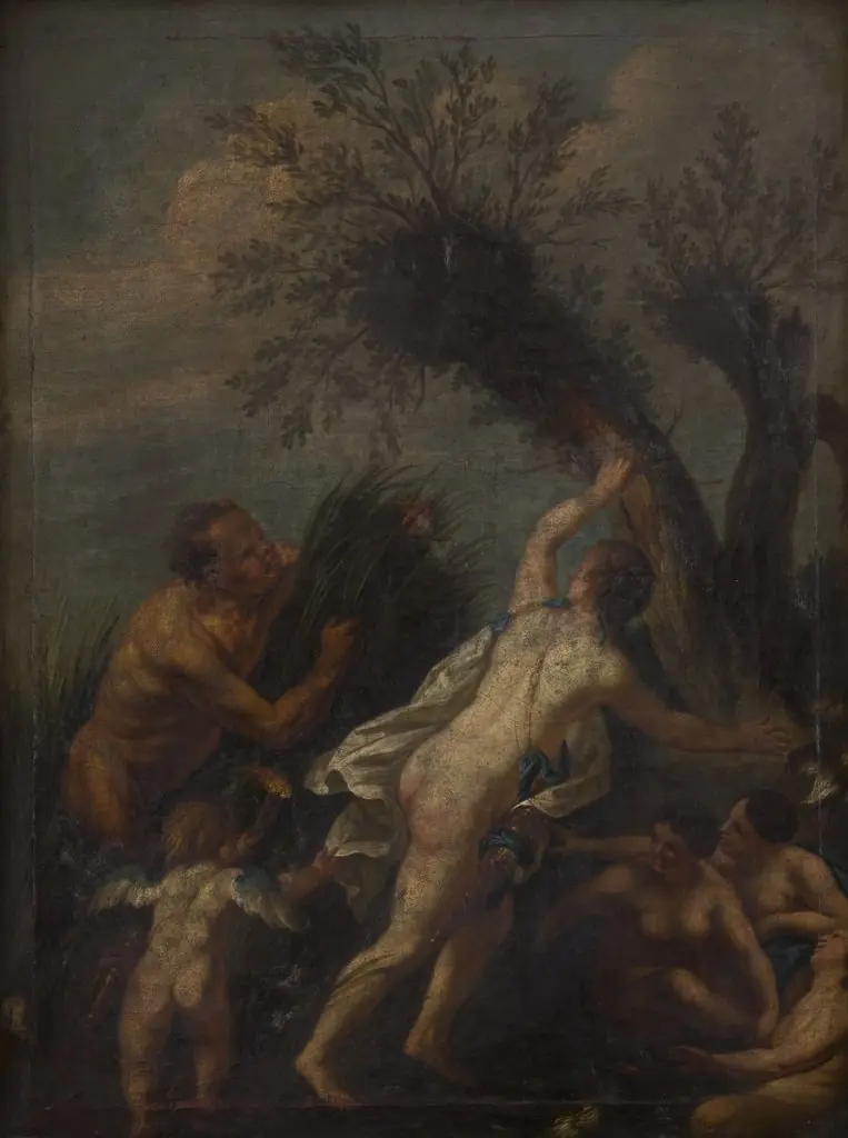 Diana and Her Nymphs Surprised by Satyr