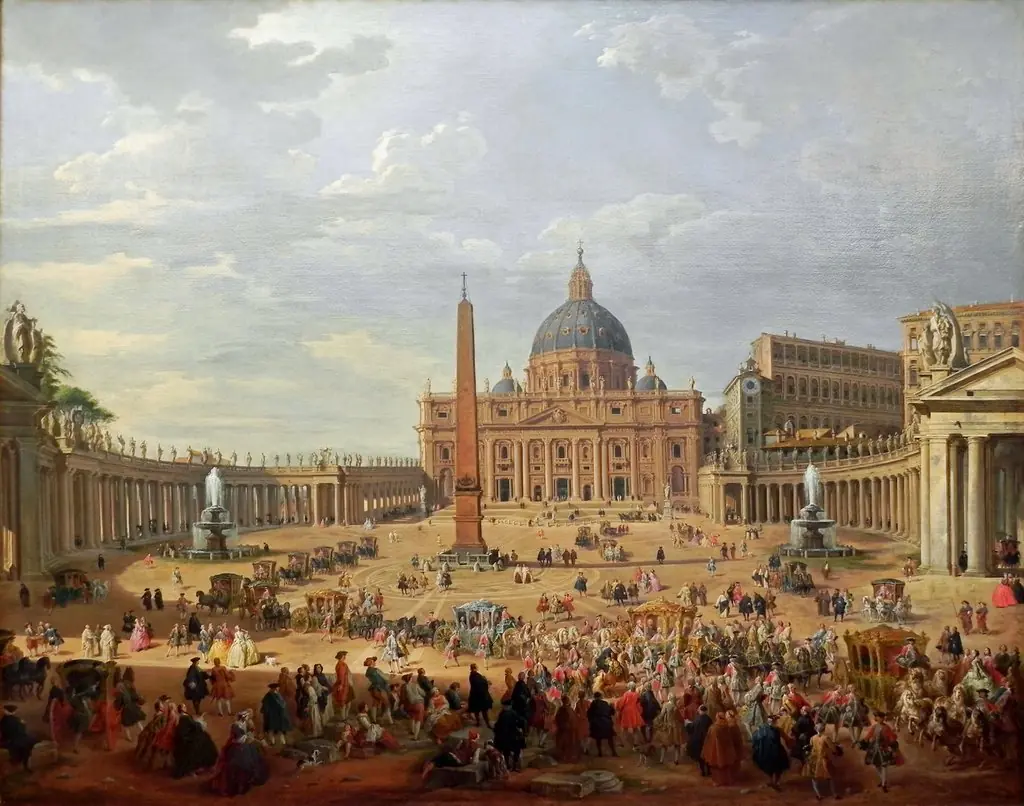 Departure of the Duc de Choiseul from the Piazza di San Pietro