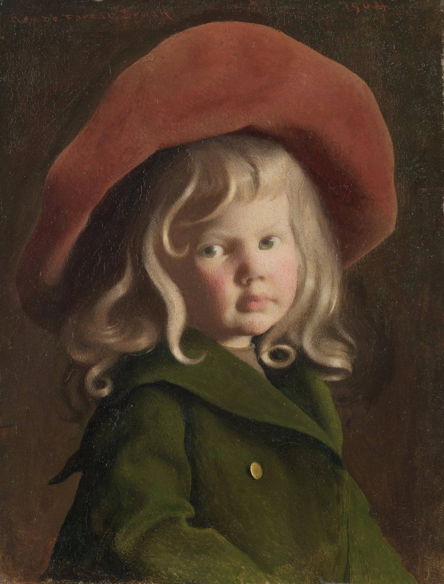 The Little Cavalier, by George de Forest Brush, unspecified, 1904