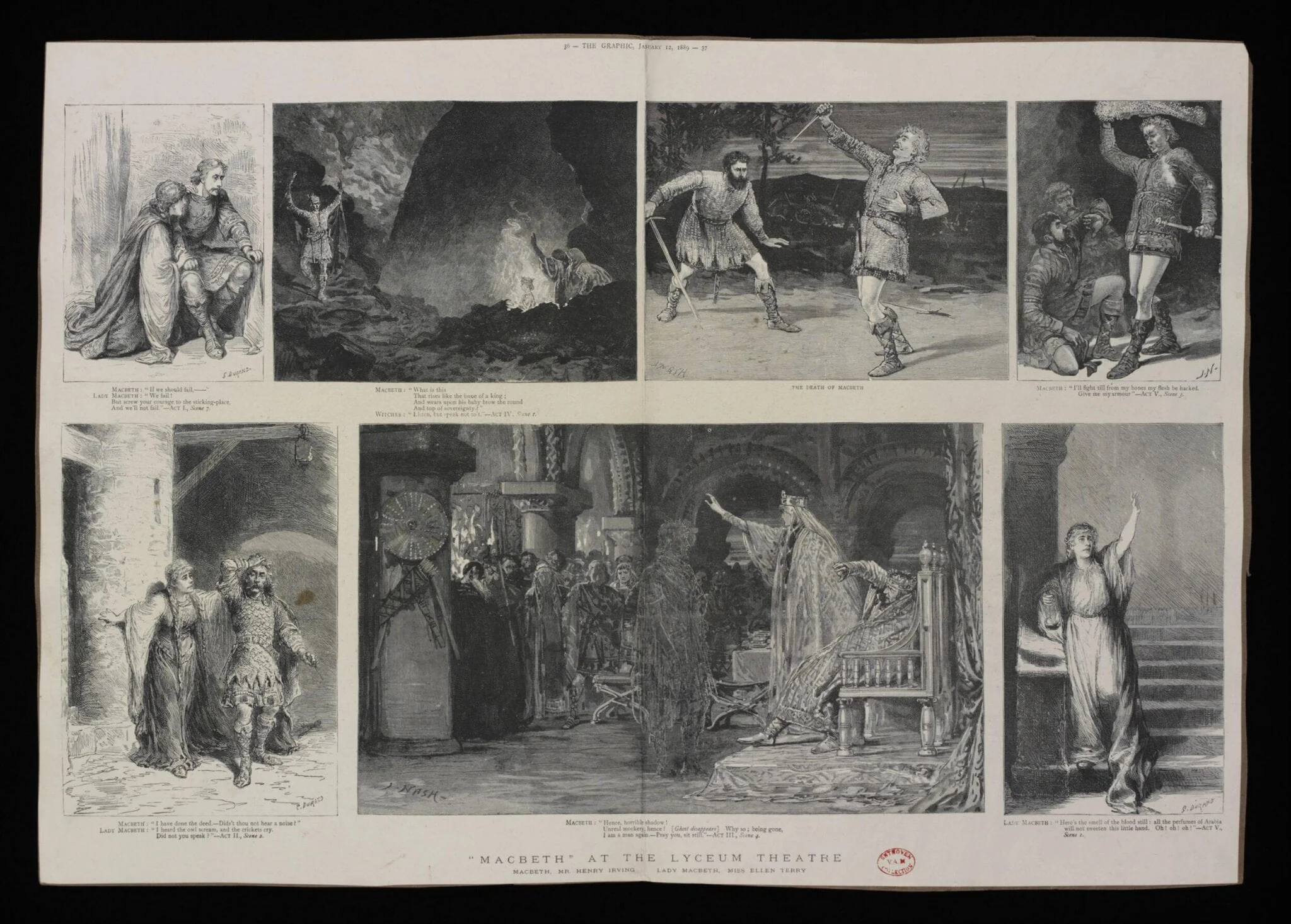 Macbeth, by Zagreb, Croatia Graphic Services of the Student Centre, 1898