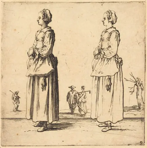 Peasant Woman, in Profile, Facing Left