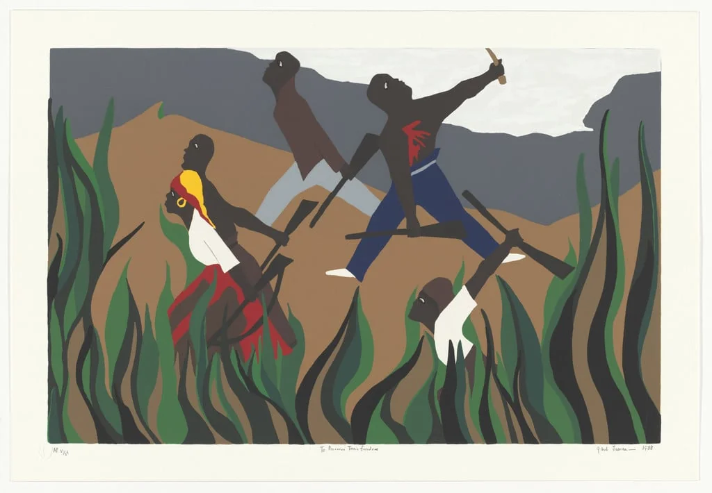 Untitled, by Jacob Lawrence, ink, 1988