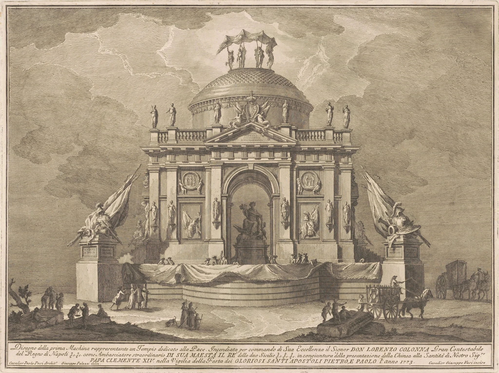 The Prima Macchina for the Chinea of 1773: The Temple of Peace