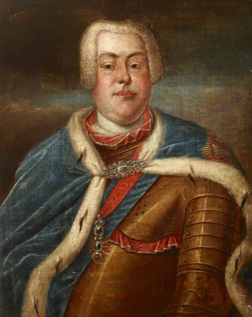 Portrait of Augustus III of Saxony (1696–1763), King of Poland in 1733–1763