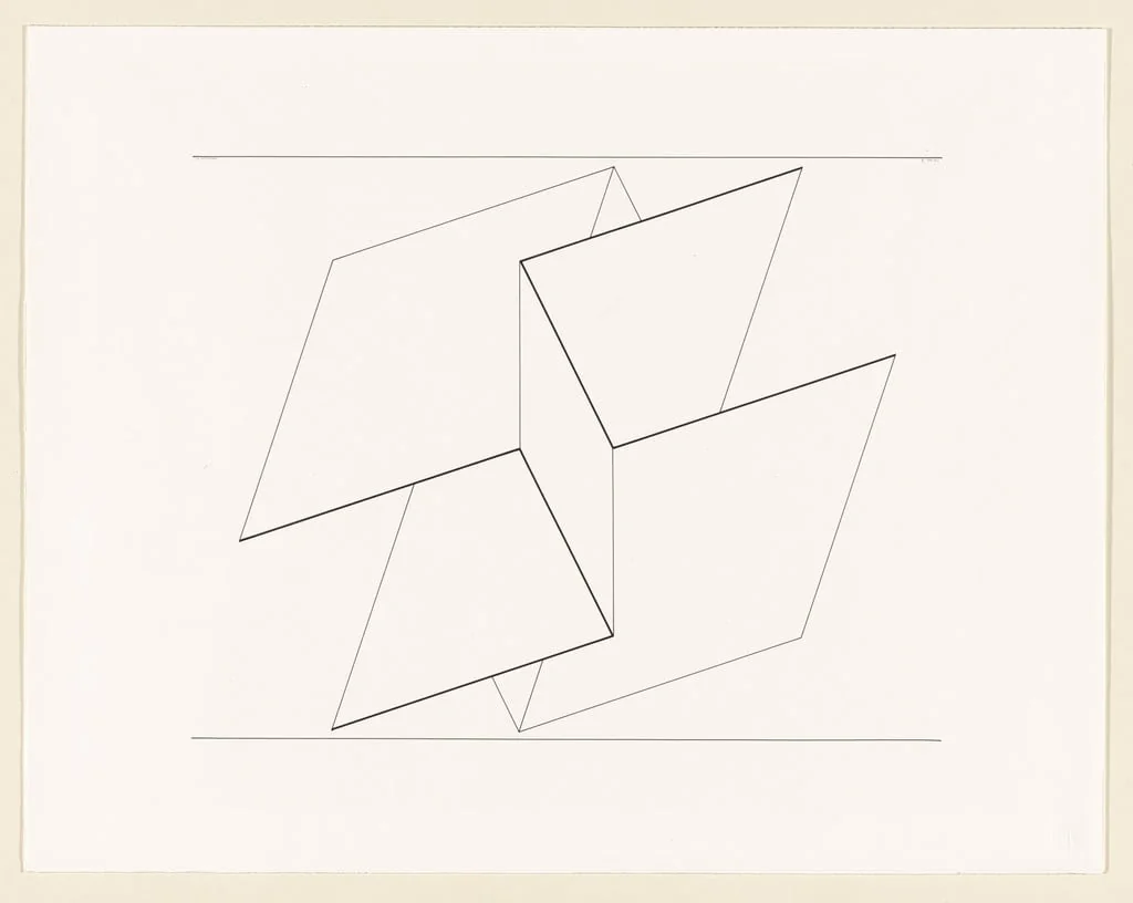 Untitled, by Josef Albers, ink, 1961
