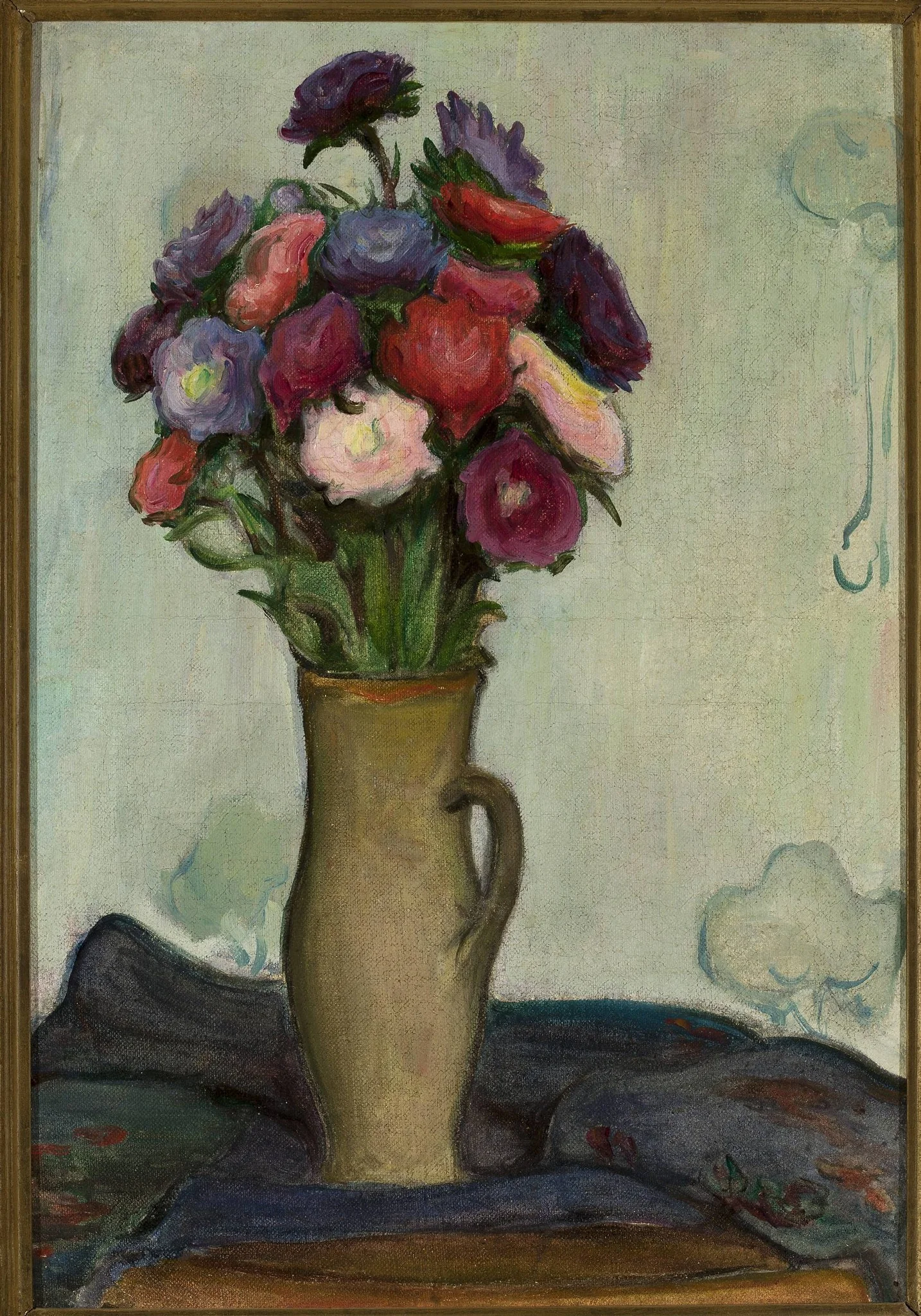 Flowers in a vase /Asters/